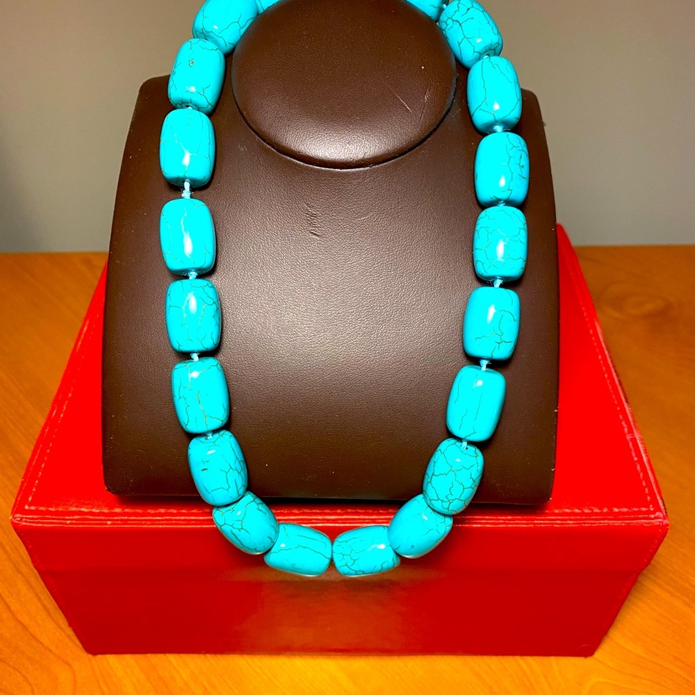 chunky turquoise necklace